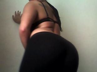 gros-nichons, masturbation, chatte-pussy, babes, black, décapage, culotte, naturel, gros-seins, solo