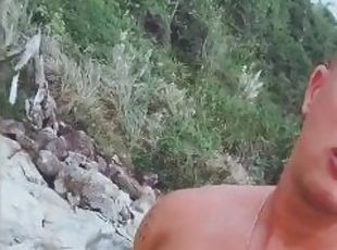 papa, public, gay, branlette, compilation, plage, solo, pappounet, réalité