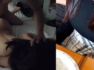 Japanes, A college girl who likes to dine at a family restaurant is invited to a hotel to get fucked