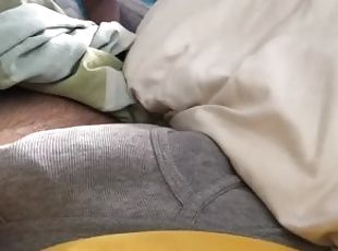 poilue, masturbation, amateur, énorme-bite, solo, jambes