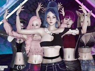 [MMD] ITZY - LOCO Ahri Akali Kaisa Evelynn Seraphine Kda Sexy Kpop ...