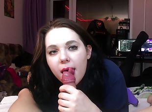Ran-mao With Timid Client Passionate Blowjob Rough Cum In Mouth Without Taking Out Blowjob Crempai