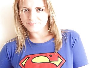 Superman Babe Showing Her Big Boobs