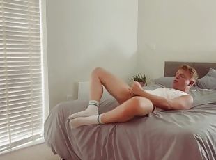 masturbation, orgasme, amateur, ejaculation-sur-le-corps, gay, maison, secousses, horny, britannique, solo