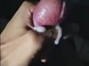 Huge dirty cumshot at night