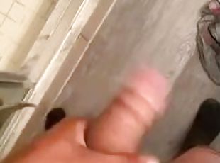 Masturbating fat cock