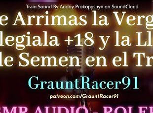 Le Arrimas la Verga a Colegiala +18 en el Tren - ASMR Anime Audio R...