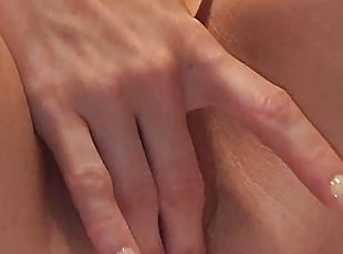 onani, fisse-pussy, amatør, milf, mor, fingering, moder, skede, solo, barberet