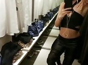 (Preview) E037: Armpit worship in fitting room (Full clip: servingmissjessica. com/product/e037/)