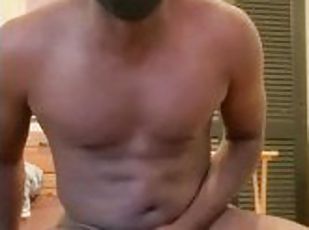 énorme, masturbation, ejaculation-sur-le-corps, gay, black, secousses, sale, ejaculation, solo, minet