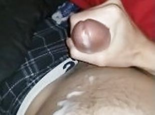 fet, cumshot, samling, bbw, sprut, vit, kuk