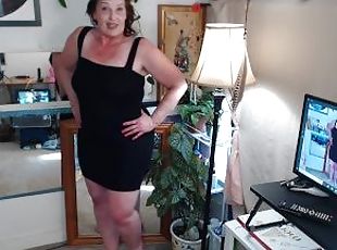 996 Sexy and fun DawnSkye is modeling her summer dresses, nude unde...