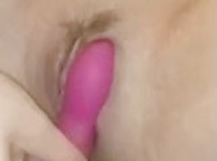 Horny girl  masturbating untill come big orgasm  POV