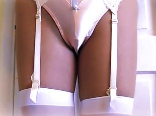 Leaather Miniskirt Satin Panties - Amateur Hot Fetish