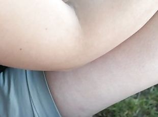 papa, masturbation, en-plein-air, public, amateur, ejaculation-sur-le-corps, milf, branlette, secousses, ejaculation