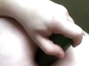 Solo Female Anal with Cucumber