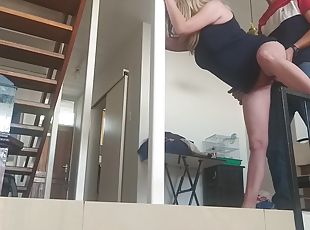 Stepmom Bends Over And Pulls Up Her Dress So I Can Use Her Pussy Fo...