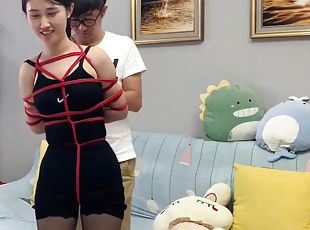 asia, stocking, bdsm-seks-kasar-dan-agresif, stocking-stockings, fetish-benda-yang-dapat-meningkatkan-gairah-sex, cina, bondage-seks-dengan-mengikat-tubuh, dominasi, berambut-cokelat