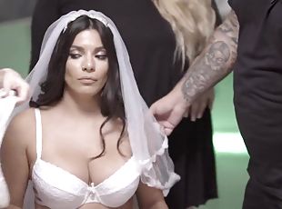 Busty Brunette Clara Has Second Thoughts On Her Wedding Day - brune...