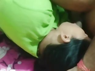 amateur, remaja, gadis-indian, muka, merangkap, webcam