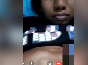 Today Exclusive- Sexy Lankan Girl Showing Her Boobs On Video Call P...