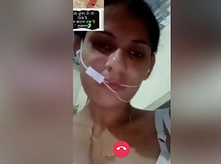 Today Exclusive- Sexy Bihari Girl Showing Her Boobs On Video Call P...