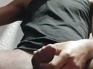 Black guy has a BBC and masturbates himself