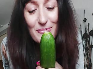My Creamy Cunt Started Leaking From The Cucumber. Fisting And Squir...