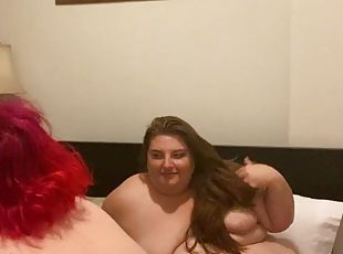 pakaļa, lielās-krūtis, resna, masturbācija-masturbation, amatieris, lesbiete, hardkors, pašdarināts, bbw, trijatā
