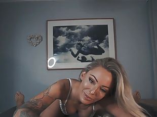 anal, pikslikkeri, deepthroat, creampie, blond, snæver, cowgirl