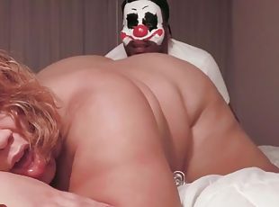 TS BBW fucked by a clown