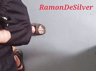 Master Ramon pisses in the laundry room and jerks off on the neighb...