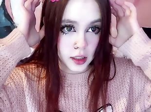 amatør, teenager, webcam, solo, brunette