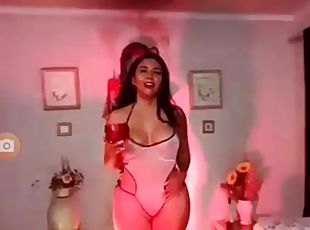 Busty peruvian Mommy webcam show