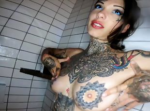 Inked hottie Lucy ZZZ fucked in the shower