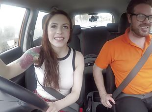 USA Babe Gets UK Ass Fuck Sex 1 - Fake Driving School