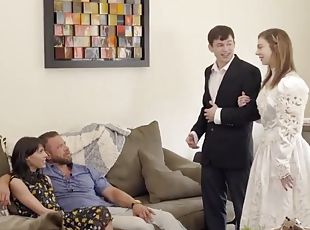 Step Sisters Proposal - 18yo teen bride tiffany watson gets ready f...