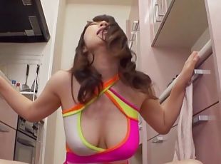 Brunette babe with large boobs getting fucked - Takarada Monami