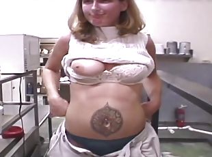 Club Girls Get Naked In The Kitchen