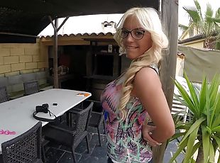 lunettes, amateur, pornstar, blonde