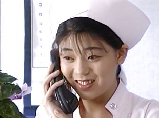 enfermeira, japonesa, fudendo, hospital, uniforme