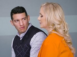 Sultry MILF Blowjob At The Brazzers "My Conjugal Stepmother"