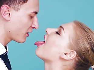 Young blonde Lucy Heart excites from cunnilingus and fucks hard in ...