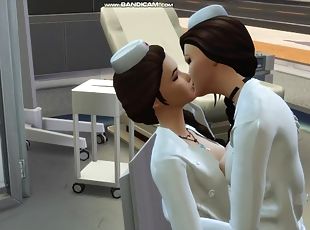 hoitaja, lesbo-lesbian, 3d