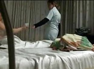 Hotel maid sucked for cash