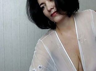 gros-nichons, femme, amateur, milf, naturel, webcam, solo, cougar, érotique, taquinerie