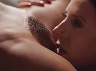Close up erotic video of muff diving lesbians - Jenna Foxx & Angela...