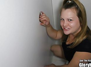 Hot Tits Blonde Oral  in Glory Hole