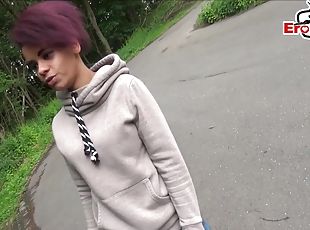 german ebony teen hitchhiker public fuck pick up