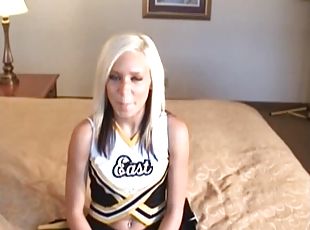 doggy, pussy, skinny, blowjob, hardcore, par, blond, cheerleader, barbert, uniform